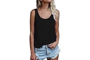 NONSAR Débardeurs d'été femme - Sans manches - Tunique ample