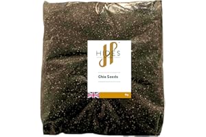 Hides Fine Foods - Chia Seeds 1kg - GMO Free - Suitable for Vegetarians - Breakfast - Porridge - Granola - Salads - Seed Mixes - Smoothies - Baking - High in Omega 3