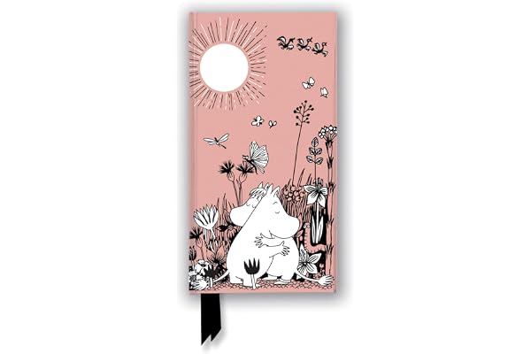 Moomin Love (Foiled Slimline Journal): Unser hochwertiges, liniertes Blankbook mit festem, künstlerisch geprägtem Einband