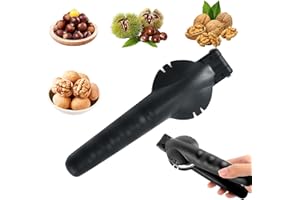 Amebleak Coupe Chataigne, Pince a Chataigne, Inoxydable Pince à Châtaignes, Ouvre Chataigne, Pince Chataignes, Casse Chataignes, Approprié Noix telles Que Les châtaignes et Les Noix (Noir)