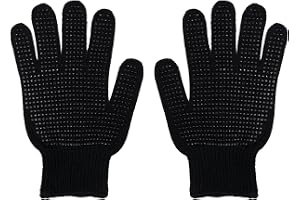 2 stycken värmebeständiga hårhandskar, värmebeständiga hårhandskar, värmeblockering för lockning, passar unisex handstorlekar