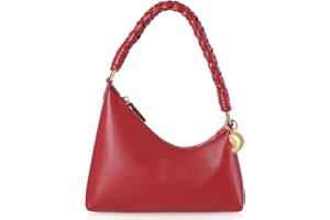 CHAMAIR Kleine Handtasche Damen Umhängetasche Klein Damen-Schultertaschen Luxus Designer Shoulder Bag Women Elegant Shopper Handbags for Women Y2k Bag Abendtasche Clutch PU Leder Geldbörse