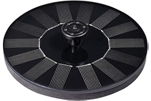 Botiniv Solar Springbrunnenpumpe, 4W Mini Solar Schwimmender Springbrunnen Im Freien Wasserspiel Solarbetriebene Springbrunnen Wasserpumpe Für Teich, Wasserkreislauf, Gartendekoration