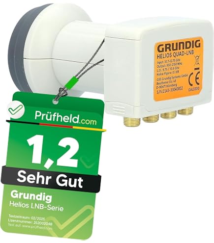 LNB Single Universel BEST GERMANY HG101 - Gain 70 DB - Pour Parabole - Compatible HD/4K