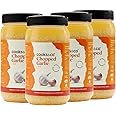 Cooks & Co Chopped Garlic in Oil 1.2 Kg (Pack of 4)