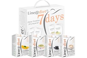 Sac complet Line@diet 7 jours, option: MIX B. 28 sachets de protéines, pendant une semaine, sans sucres ni glucides.