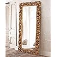 WoodIdea Wood Mirror Frame only Frame with Out Mirror Wood Wall Carving Mirrors Frames Gold Antique siz 6x2 feet's