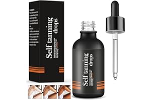 YAGASPANTERY Gouttes autobronzantes(30ML),Visage Autobronzant Sérum,Bronzing Drops Natural pour Femmes et Hommes,de Bronzage à la Plupart des Types de Peau