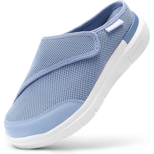 Ortho rest Vrouwen Diabetische Schoenen met Verstelbare Sluiting Orthopedische Wandelschoenen Oedeem Schoenen voor Gezwollen Voeten, Lt Grijs, 42 EU