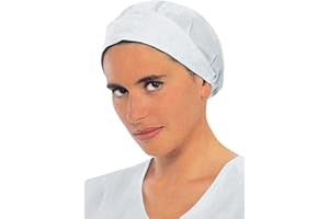 NOVAPLUS ISACCO - Cuffia Donna Senza Rete Bianco Cotone - UNICA