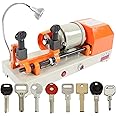 Generic Key Cutting Machine Duplicator, Automatic Horizontal Copy Machine with 5 Duplicating Types, Accurate Adjustment and Easy Operation - Ideal for Duplication