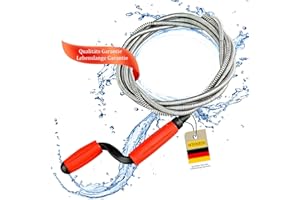 WEIMEIH Drain Snake, Drain Sink Unblocker Auger, 10 Feet Plumbing Snake Feed Flexible Hair Drain Clog Remover for Kitchen, Bathrom and Shower Sink
