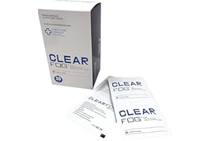 HBS Clear Fog Anti-Fog Wipes, Prevent Steamed Up Glasses, Glasses Cleaning, Fog Wipes Lasts 24hrs, Lens Cleaning - 1 Pack of 30 Wipes (30 Wipes)