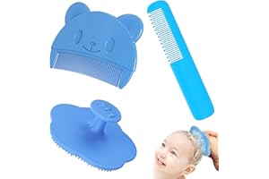 YIFLORINE TANG Babyhaarbürsten,3 Stück Baby HaarbüRste Milchschorf Kamm Baby Schorfkamm Baby Milchschorf Baby Entfernen Baby Badebürste für Kinder und Neugeborene,Milchschorf und Geschenk zur Geburt