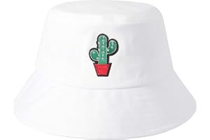 ZLYC Unisex Fashion Embroidered Bucket Hat Summer Short Brim for Men Women Teens