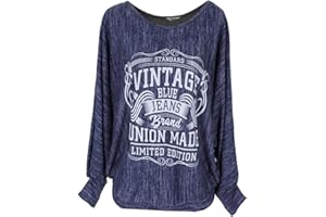 Emma & Giovanni - Top Manche Chauve Souris Oversize Vintage- Femme