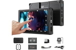 ‎PORTKEYS Portkeys LH5C 5.4" Kamera Monitor 4K HDMI Input, Camera Control Touch to Focus für FX3/FX30/A6700/A7S III/A7M IV, R5/6/7/8, GH6/BGH1/S5, 3D LUT Waveform Focus Peaking Camera Field Monitor