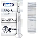 Oral-B Spazzolino Elettrico Ricaricabile Pro 3 3500N, Sensore di Pressione Luminoso, Batteria a Lunga Durata, 1 Testina, 1 Sp