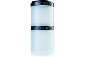 BLENDERBOTTLE Blender Bottle ProStak Expansion Pak - 2 Pak Container (2 x 250 ml) incluyendo recipiente para pastillas - pink