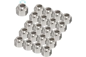 CHUDIAN 20pcs 5mm Tuerca Excéntrica usada con Rodillo Ruedas para Impresora 3D, Diámetro 5 mm excéntrica espaciadores para Impresora de Aluminio V de la Rueda de Extrusión 3D