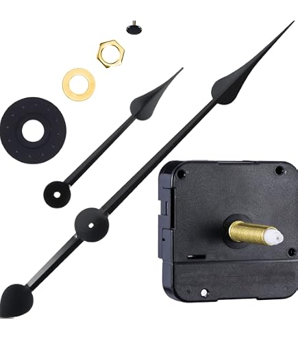 Meccanismo Orologio Al Quarzo Ad Alta Coppia - Kit Con Lancette Lunghe, Per Orologi Da Parete Grandi E Fai Da Te
