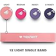 Teknifit Light Resistance Band - Mini Loop - Perfect for Home and Gym Workouts, Yoga, Fitness, Squats and toning.