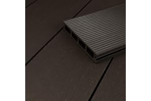 HORI® WPC-Terrassendiele Hohlkammer I Kuba I Anthrazit I Dielenlänge: 230 cm