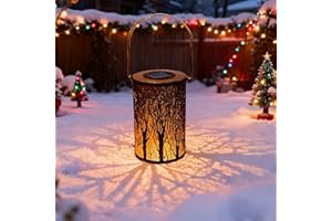 XVZ Farolillos Solares Exterior, Luces Impermeables, Linternas Colgantes de Metal para Jardín, Césped, Camino, Patio y Balcón Decoración