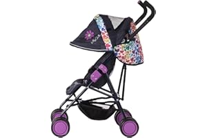 Daisy Chain Zipp Max Dolls Pushchair – Adjustable handles from 76-82cm. For children of 4, 5, 6, 7, 8 or 9 years. (Rainbow Hearts)