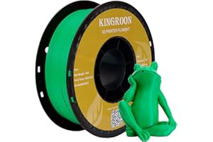 Kingroon PLA Filament 1.75mm for 3D Printer, Filament 3D Printing Materials, 1KG 3D Filament Dimensional Accuracy +/- 0.03 mm,3D Printer Filament PLA with Spool Wound Neatly, Green