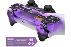 eXtremeRate Intero Clicky Kit V2 per ps5 Controller BDM-040/050,Micro Interruttore L2R2 Clicky Hair Trigger Kit&Tasti Frontali L1R1 Tattili Mouse Click per ps5 Joystick,Versione Leggera