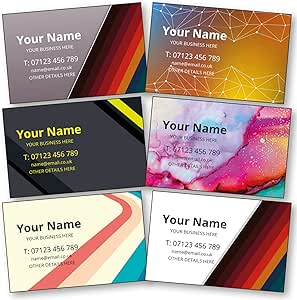 Business Cards - Instant Design, Customise And Personalise With Many Templates - Finest 350gsm Silk Board - Best Print Quality