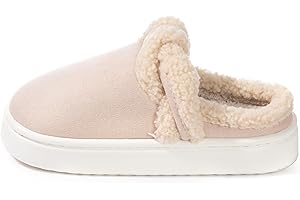 JOMIX Damskie kapcie zimowe domowe ciepłe płaskie ciepłe futrzane kapcie wygodne i miękkie