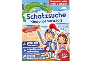 Schatzsuche inkl. spannendem Hörspiel für Kinder von 4-6 Jahren - Ritter Rumpel und der Drachenschatz: Das Schnitzeljagd-Komplettpaket (Fertig geplante Schatzsuchen für den Kindergeburtstag)