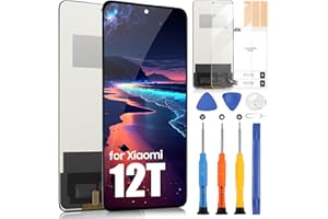 ARSSLY pour Xiaomi 12T/12T Pro 5G Écran LCD pour Xiaomi 12T 220712AG 12T Pro 5G 22081212UG 22081212G 6,67 Pouces LCD Display Touchscreen Digitizer Assemblée avec Réparation (Noir sans Cadre, Incell)