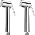 DRIZZLE Plastic Sleek Chrome Plated Health Faucet Head - Set of 2