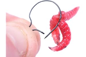 ANGLERHOLICS 20PCS Fishing Maggot Clips Rings Baits Hook Practical Metal Terminal Tackle for Carp Fishing Accessories XS S M L