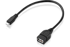 adaptare 40225 USB-OTG Adapter-Kabel Micro-USB 2.0-Stecker USB-Buchse Typ A für Speicher-Stick und andere Geräte