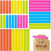 20 Clip Per Sacchetti E Vestiti – Mollette In Acciaio Con Gomma, 5,5 Cm, Antivento E Antiruggine, Colorate
