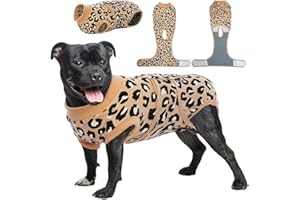 Kuoser Combinaison de Récupération Chirurgicale pour Chien, Chemise de Récupération Après Chirurgie pour Blessures Abdominales et Maladies de la Peau, Alternative au Collier et au Cône E