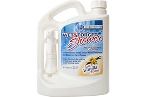 Wet & Forget Weekly Shower Cleaner, No Scrubbing Required, No Bleach Formula, Vanilla Scented, 2L