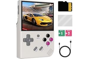 GENZO Consola Retro Portatil Anbernic RG35XX Plus 5500 Juegos - Batería de 3300mAh - Pantalla HD IPS de 3,5 Pulgadas - Compatible con WiFi 5G y Bluetooth - 1.5 GHz 1GB RAM y 64 GB Memoria ROM -Salida de TV