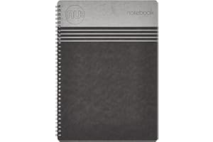 NU: A4 Black Wirebound Notebook | 110 Pages, Ruled, 80gsm Paper | Perforated Sheets | Craze Cloud Range | Stylish & Durable | FSC-Certified