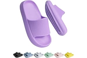 Buwege Unisex Kinder Badelatschen Jungen Mädchen Badeschlappen Cozy Slides Wolken Schlappen Original Eva Weiche Dicke Sohle rutschfeste Schwimmbad Strand Badeschuhe 29-37 EU
