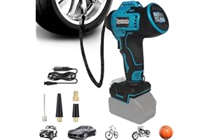 BYCZONE bycpower Akku-Kompressor für Makita 18V Akku,160 PSI Luftpumpe,11 Bar Elektrische Akku Luftkompressor/Car Pump/Reifenfüllmaschine/Fahrradpumpe, Automatisch Stop,LED Lampe