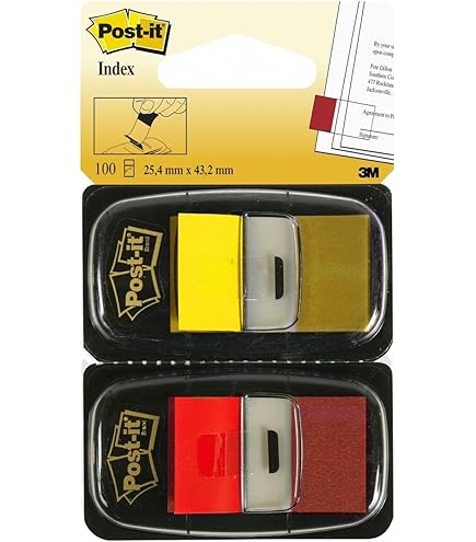 Post-it Segnapagina Medi - 10 Dispenser + 2 Omaggio, Colori Assortiti, 25.4x43.2mm, 50 Fogli Per Dispenser - Foto 10