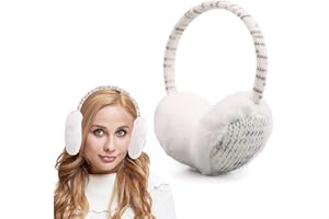 Tianher Cache-oreilles enfants,Cache-oreilles garçon et fille,Rembourrés en peluche douce,Earmuffs chauds hiver pour activités de plein air