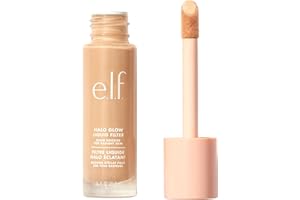 e.l.f. Halo Glow Liquid Filter, Complexion Booster For A Glowing, Soft-Focus Look, Infused With Hyaluronic Acid, Vegan & Cruelty-Free, 2 Fair/Light