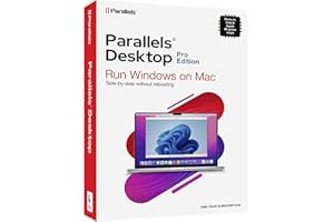 COREL Parallels Desktop 18 for Mac Pro Edition | Run Windows on Mac Virtual Machine Software | 1 Year Subscription [Mac Key Card]