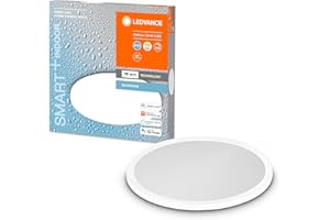 LEDVANCE Smart LED bathroom light white, 25W, 3200LM, 3000-6500K, 40cm, IP44, Orbis Disc wall light, lampe de salle de bain avec technologie wifi, dimmable, contrôlable via app et assistant vocal